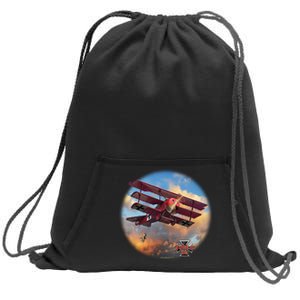 Larry Grossman - Fokker Tri-Plane Sweatshirt Cinch Pack Bag