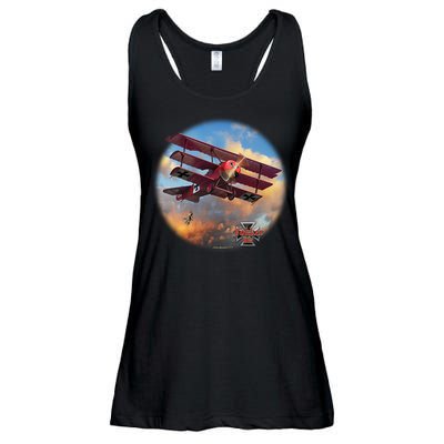 Larry Grossman - Fokker Tri-Plane Ladies Essential Flowy Tank