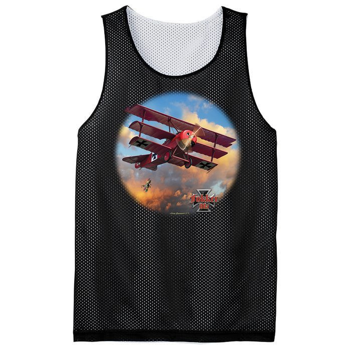 Larry Grossman - Fokker Tri-Plane Mesh Reversible Basketball Jersey Tank