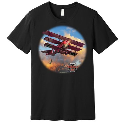 Larry Grossman - Fokker Tri-Plane Premium T-Shirt