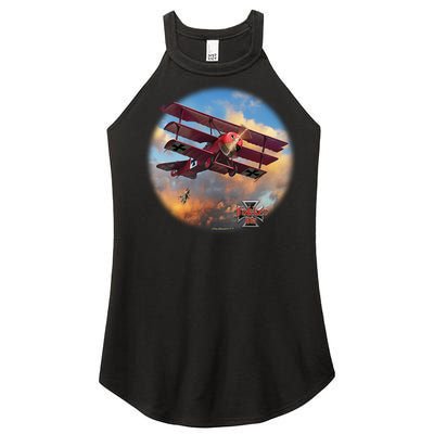 Larry Grossman - Fokker Tri-Plane Women's Perfect Tri Rocker Tank