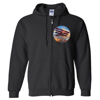 Larry Grossman - Fokker Tri-Plane Full Zip Hoodie