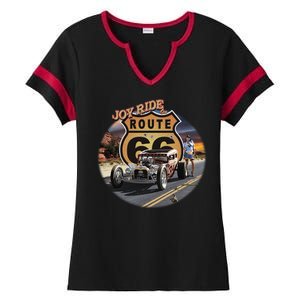 Larry Grossman - Joy Ride On 66 Ladies Halftime Notch Neck Tee