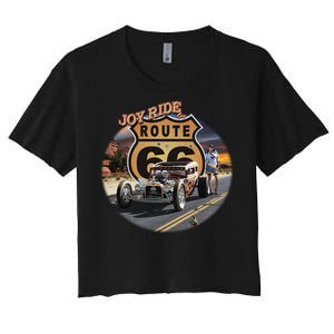 Larry Grossman - Joy Ride On 66 Women's Crop Top Tee