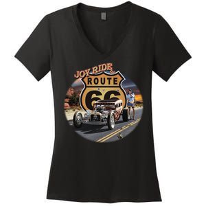 Larry Grossman - Joy Ride On 66 Women's V-Neck T-Shirt