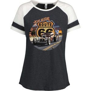 Larry Grossman - Joy Ride On 66 Enza Ladies Jersey Colorblock Tee