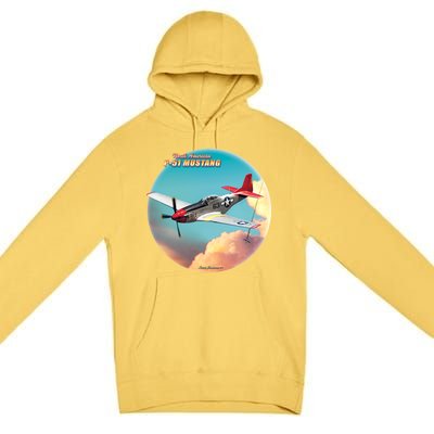 Larry Grossman - P-51 Mustang Plane Premium Pullover Hoodie