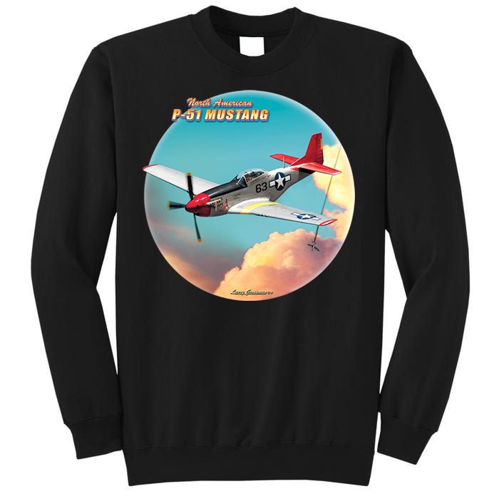 Larry Grossman - P-51 Mustang Plane Sweatshirt