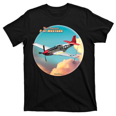 Larry Grossman - P-51 Mustang Plane T-Shirt