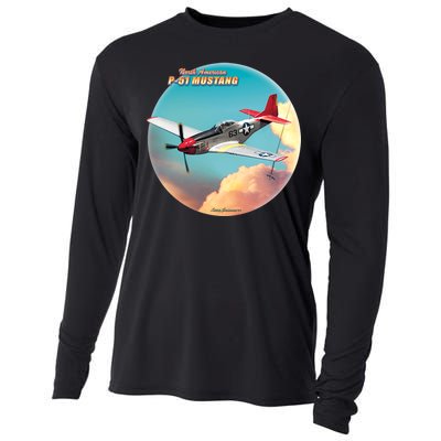 Larry Grossman - P-51 Mustang Plane Cooling Performance Long Sleeve Crew