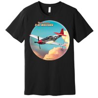 Larry Grossman - P-51 Mustang Plane Premium T-Shirt