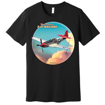 Larry Grossman - P-51 Mustang Plane Premium T-Shirt