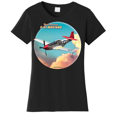 Larry Grossman - P-51 Mustang Plane Women's T-Shirt