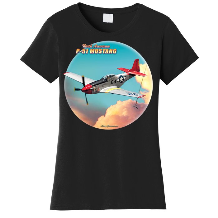 Larry Grossman - P-51 Mustang Plane Women's T-Shirt