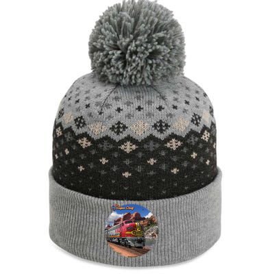 Larry Grossman - Super Chief Train The Baniff Cuffed Pom Beanie