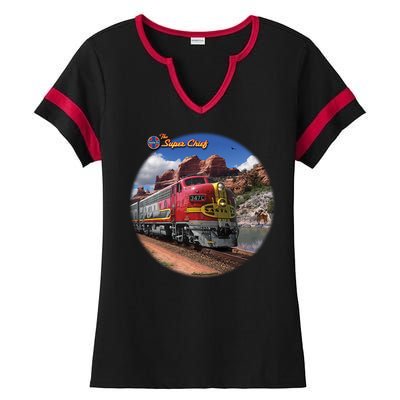 Larry Grossman - Super Chief Train Ladies Halftime Notch Neck Tee