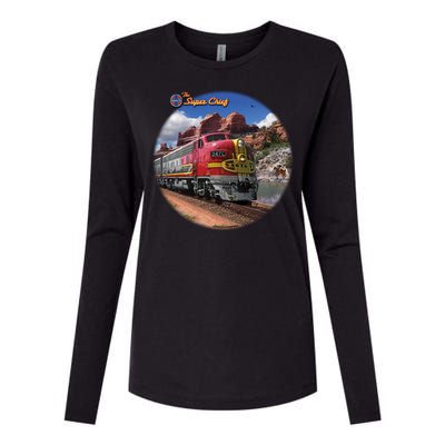 Larry Grossman - Super Chief Train Womens Cotton Relaxed Long Sleeve T-Shirt