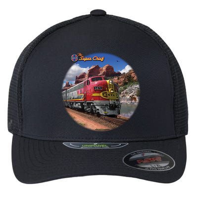 Larry Grossman - Super Chief Train Flexfit Unipanel Trucker Cap