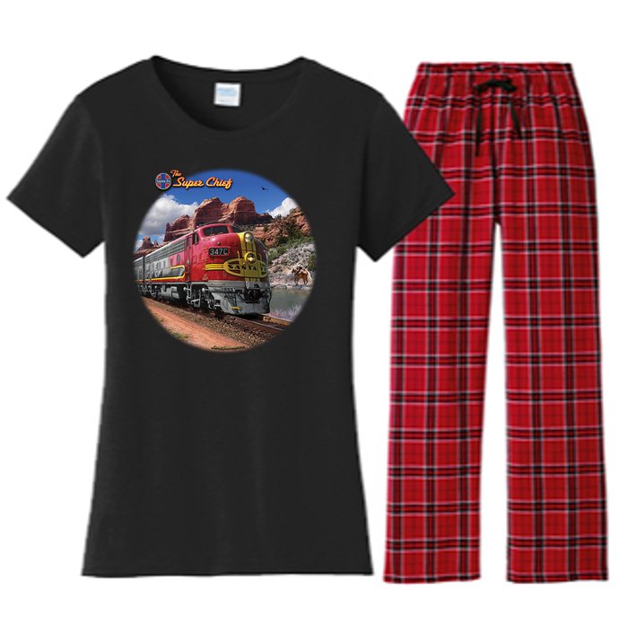 Larry Grossman - Super Chief Train Women's Flannel Pajama Set