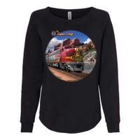 Larry Grossman - Super Chief Train Womens California Wash Sweatshirt