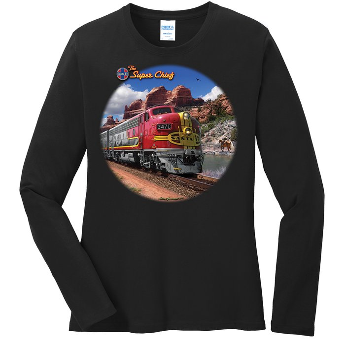 Larry Grossman - Super Chief Train Ladies Long Sleeve Shirt