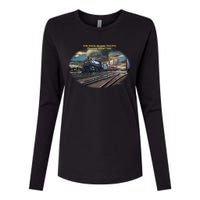 Larry Grossman Rock Island Pacific Train Womens Cotton Relaxed Long Sleeve T-Shirt