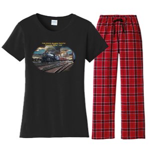 Larry Grossman Rock Island Pacific Train Women's Flannel Pajama Set