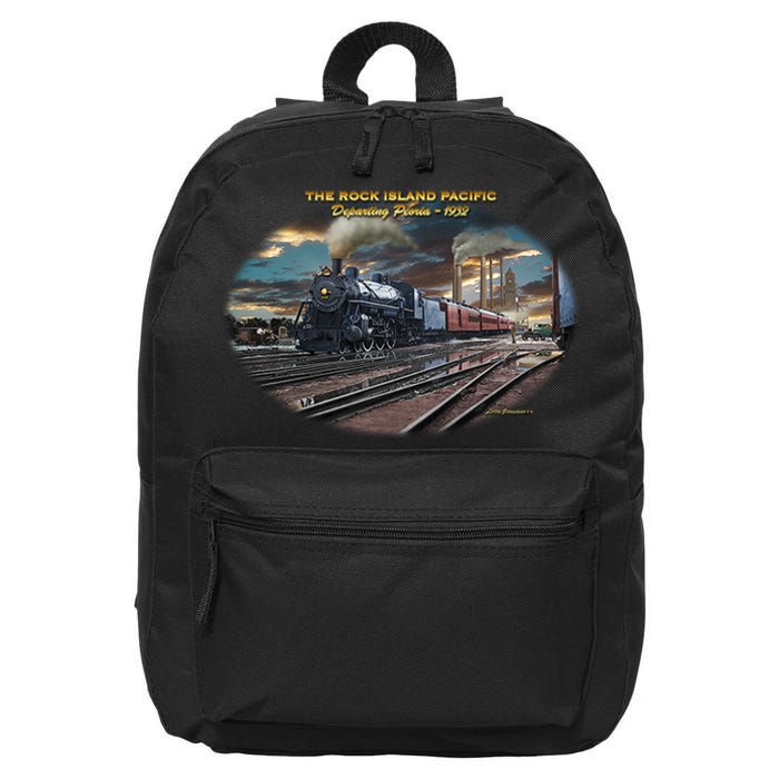 Larry Grossman Rock Island Pacific Train 16 in Basic Backpack