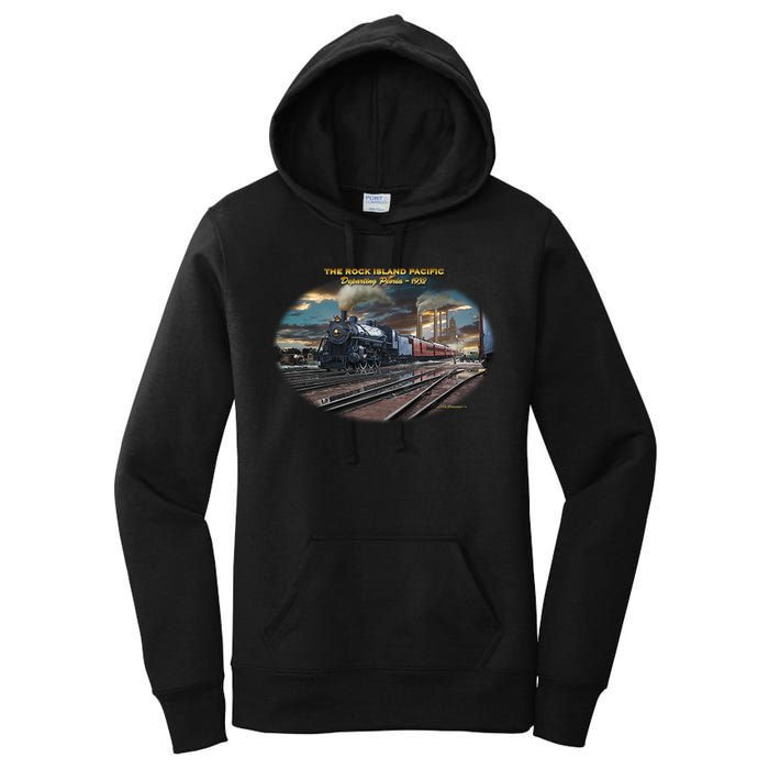 Larry Grossman Rock Island Pacific Train Women's Pullover Hoodie