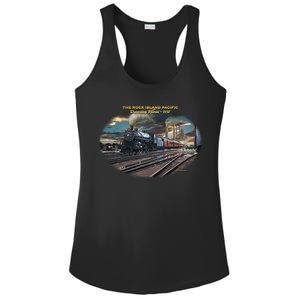 Larry Grossman Rock Island Pacific Train Ladies PosiCharge Competitor Racerback Tank