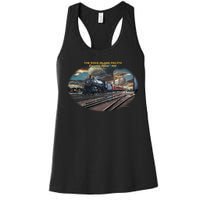 Larry Grossman Rock Island Pacific Train Women's Racerback Tank