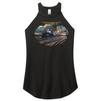 Larry Grossman Rock Island Pacific Train Women's Perfect Tri Rocker Tank