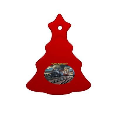 Larry Grossman Rock Island Pacific Train Ceramic Tree Ornament