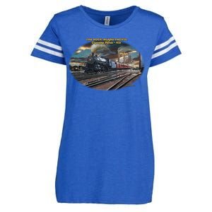 Larry Grossman Rock Island Pacific Train Enza Ladies Jersey Football T-Shirt