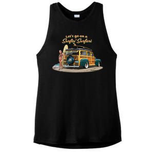 Larry Grossman Surfin' Surfari Ladies PosiCharge Tri-Blend Wicking Tank