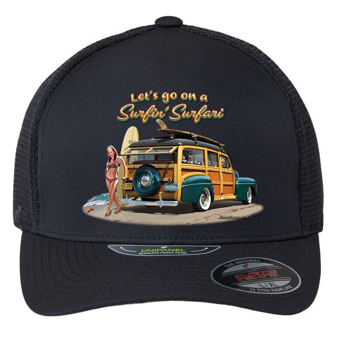 Larry Grossman Surfin' Surfari Flexfit Unipanel Trucker Cap