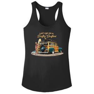 Larry Grossman Surfin' Surfari Ladies PosiCharge Competitor Racerback Tank