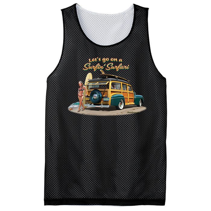 Larry Grossman Surfin' Surfari Mesh Reversible Basketball Jersey Tank