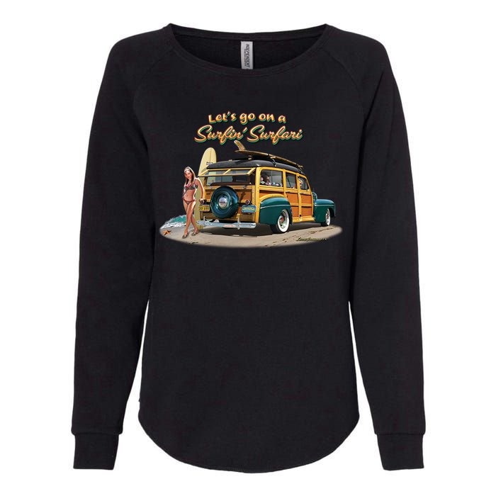 Larry Grossman Surfin' Surfari Womens California Wash Sweatshirt