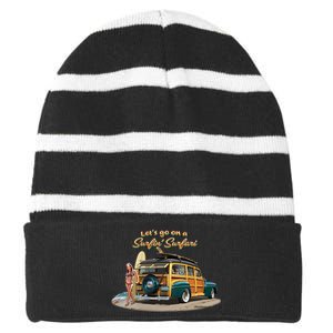 Larry Grossman Surfin' Surfari Striped Beanie with Solid Band