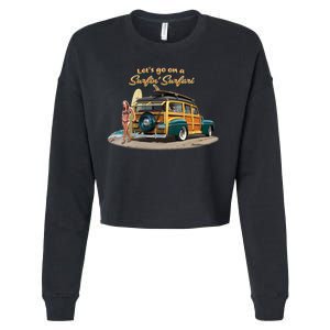 Larry Grossman Surfin' Surfari Cropped Pullover Crew