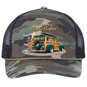 Larry Grossman Surfin' Surfari Retro Rope Trucker Hat Cap