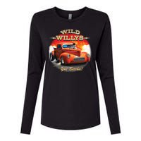 Larry Grossman Wild Willy's Womens Cotton Relaxed Long Sleeve T-Shirt