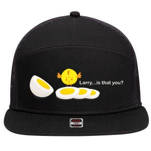 Larry The Egg 7 Panel Mesh Trucker Snapback Hat