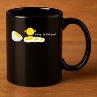 Larry The Egg 11oz C Handle Ceramic Mug