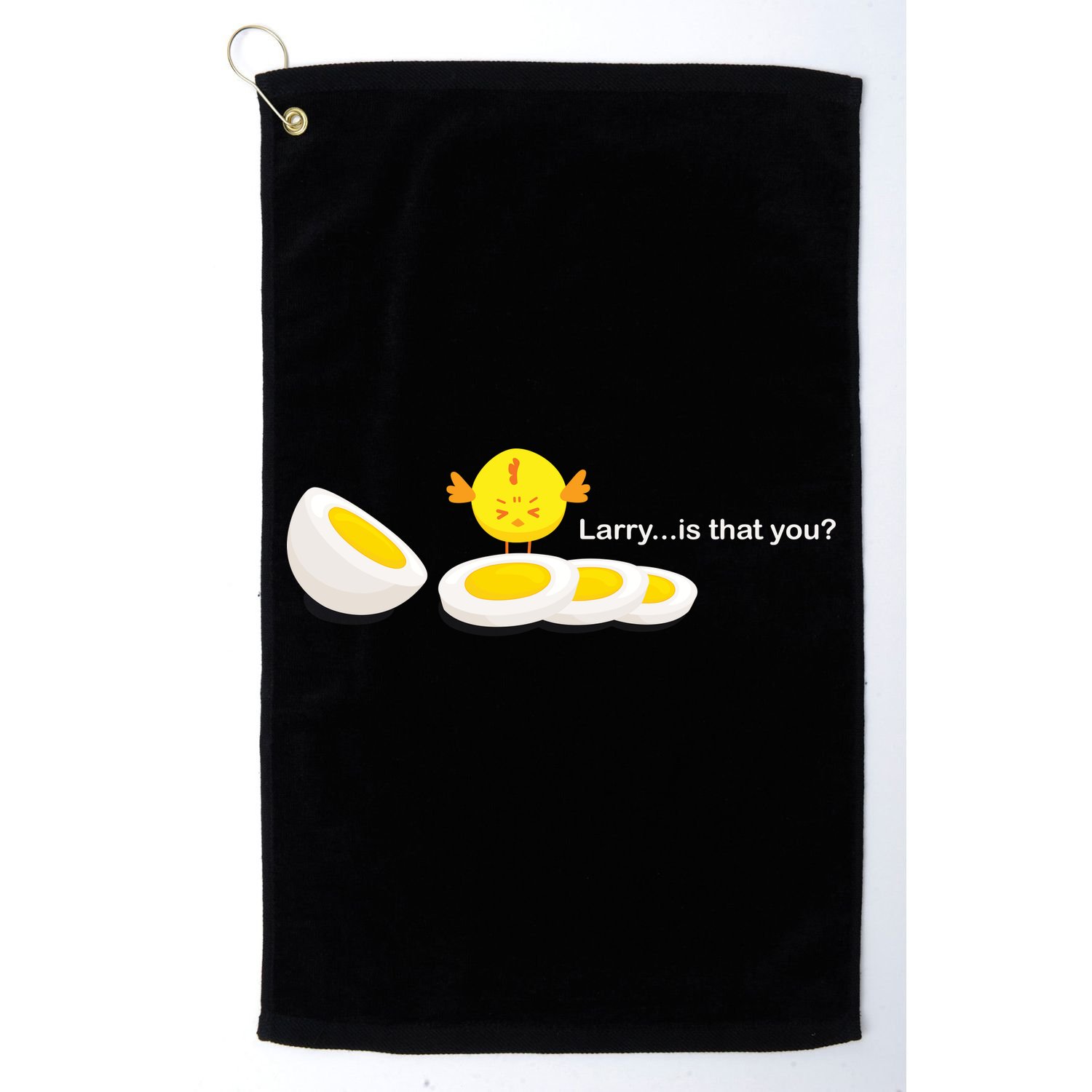Larry The Egg Golf Towel