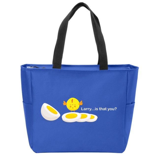 Larry The Egg Zip Tote Bag