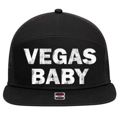 Las Vegas Baby 7 Panel Mesh Trucker Snapback Hat