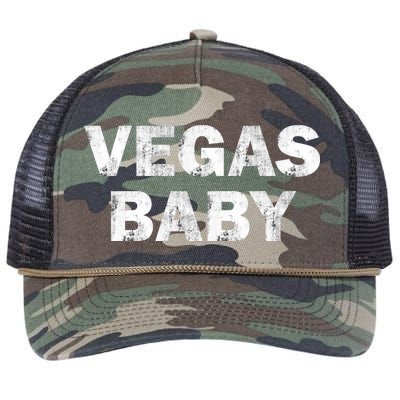 Las Vegas Baby Retro Rope Trucker Hat Cap