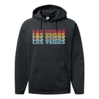 Las Vegas Classic Retro Logo Performance Fleece Hoodie